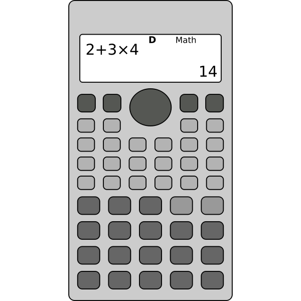 SVG Scientific calculator vector image