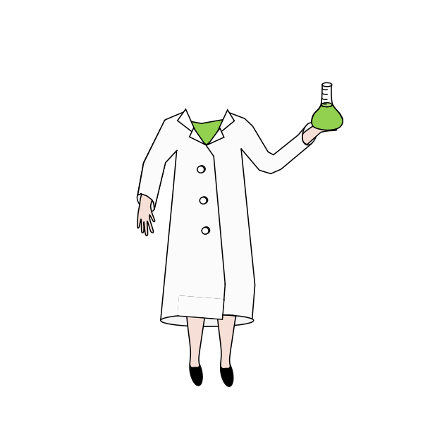 SVG Scientist holding a beaker