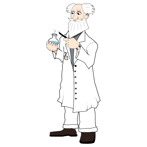 SVG Scientist in experiment