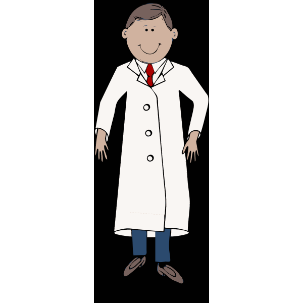 SVG Scientist in lab coat