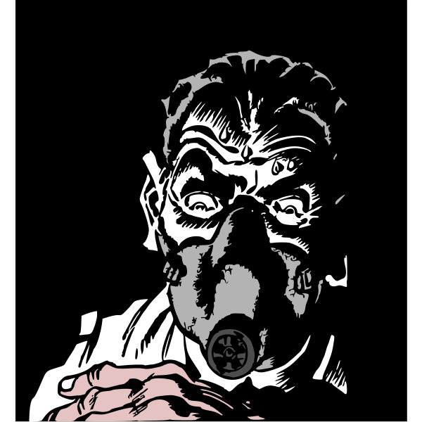 SVG Scientist in mask
