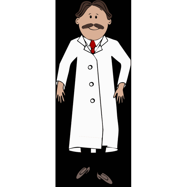 SVG Scientist with mustache