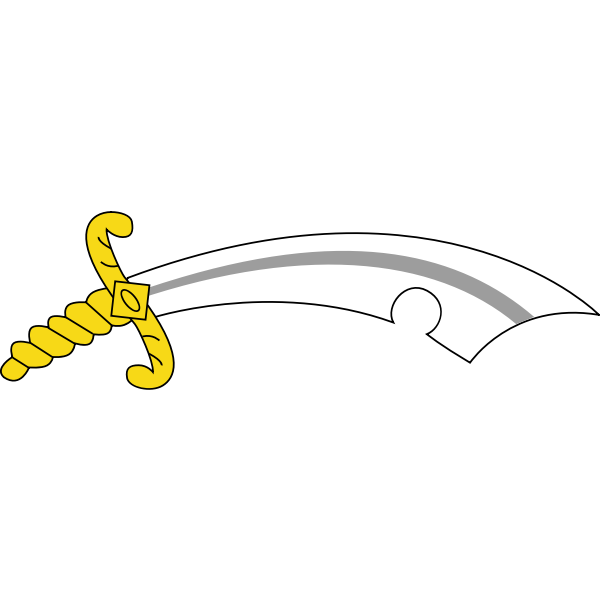 SVG Scimitar vector drawing