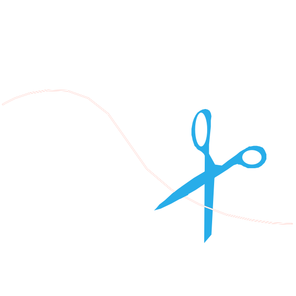 SVG Scissors and thread