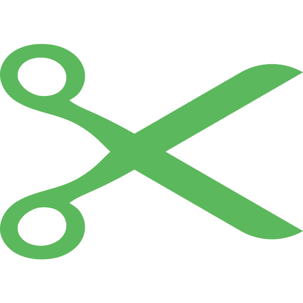 SVG Scissors green color
