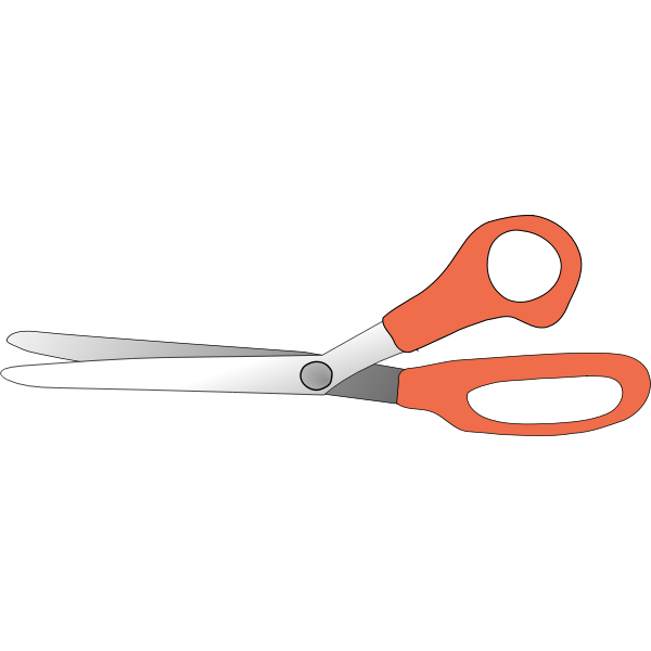 SVG Scissors slightly open vector graphics