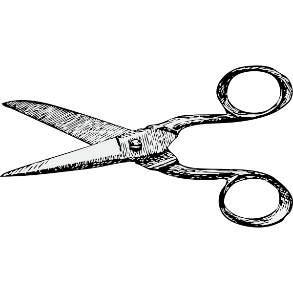 SVG Scissors vector image