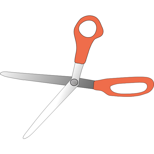 SVG scissors wide open