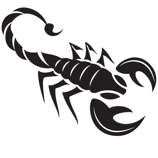 SVG Scorpion silhouette clip art