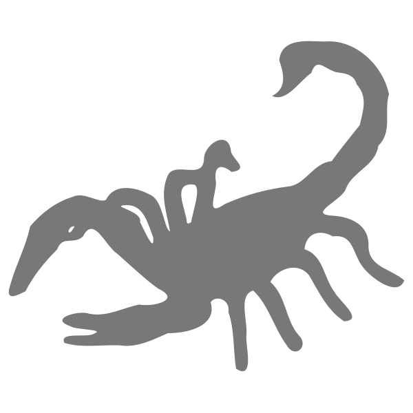 SVG Scorpion silhouette image