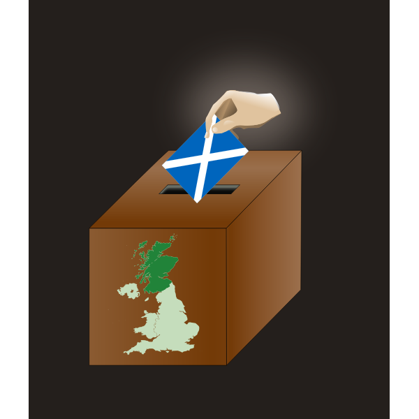 SVG Scottish independence vote vector image