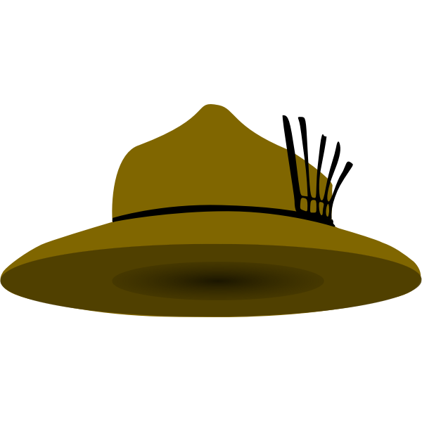 SVG Scout hat vector image