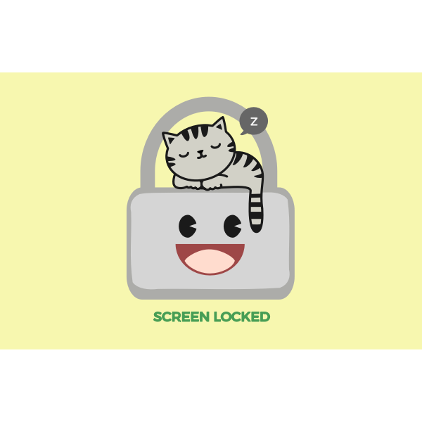 SVG Screen locked logo