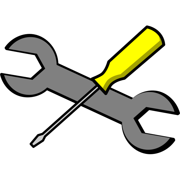SVG Screwdriver and wrench vector icon