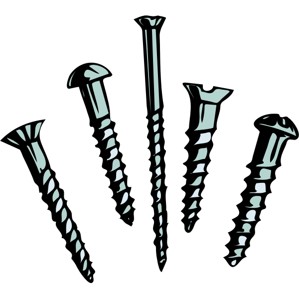 SVG Screws vector image