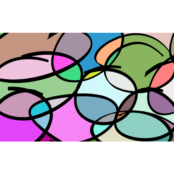 SVG Scribbles Background Color Art