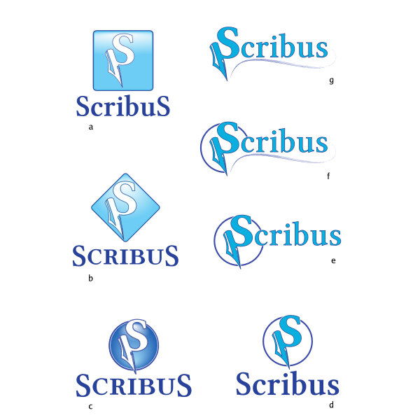 SVG Scribus logos mockups