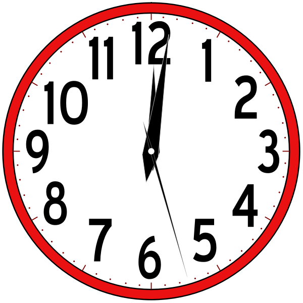 SVG Scripted Clock