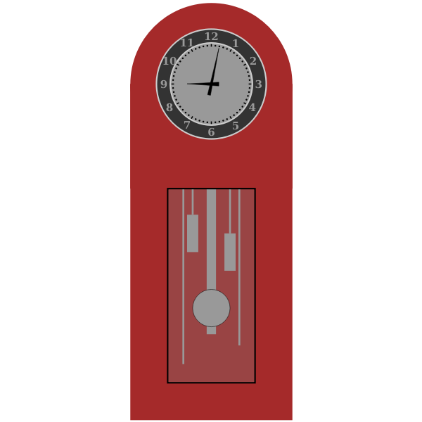SVG Scripted Grandfather Clock
