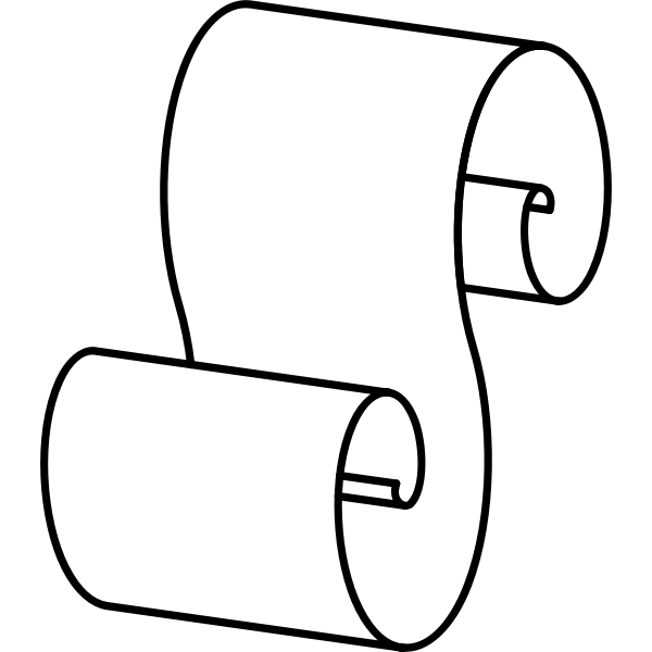 SVG scroll - outline