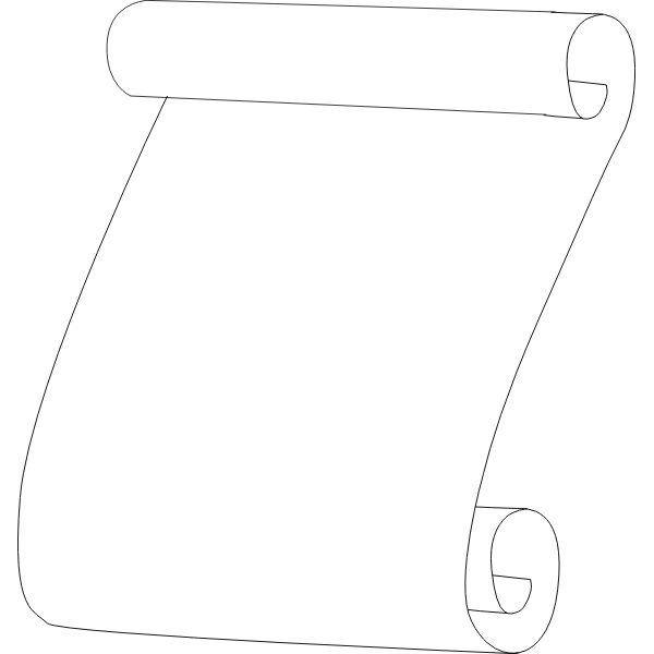 SVG Scroll outline