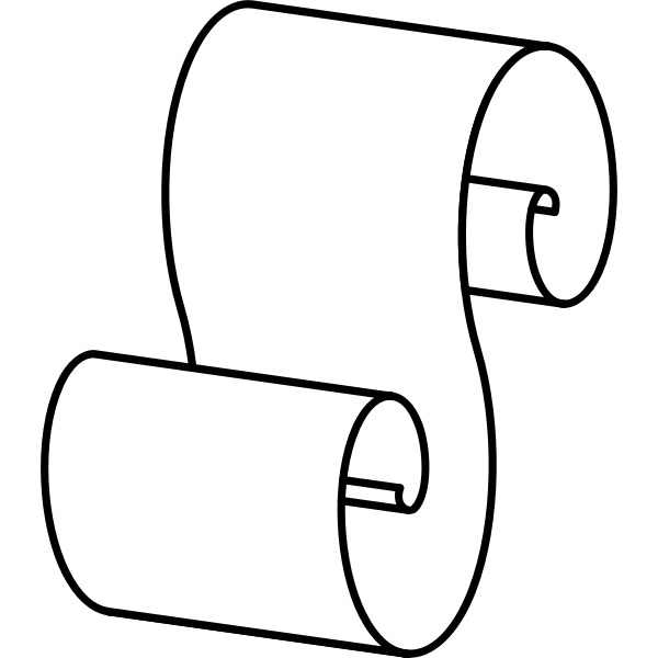 SVG Scrolled paper