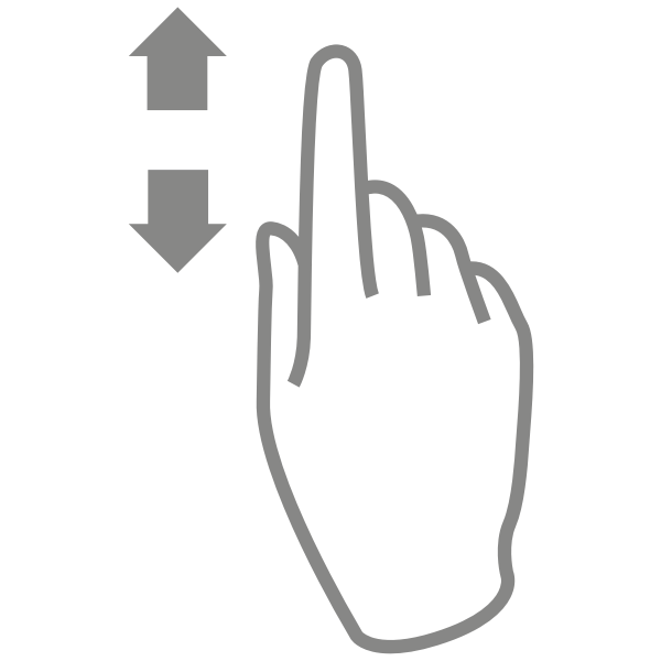 SVG Scrolling hand