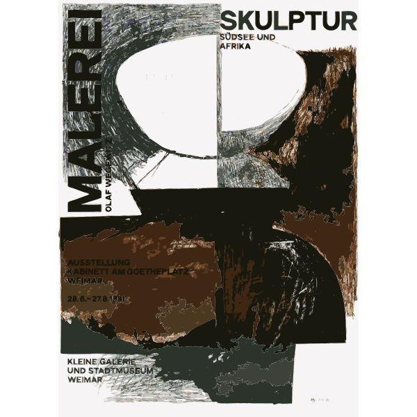SVG Sculpture exhibition ad