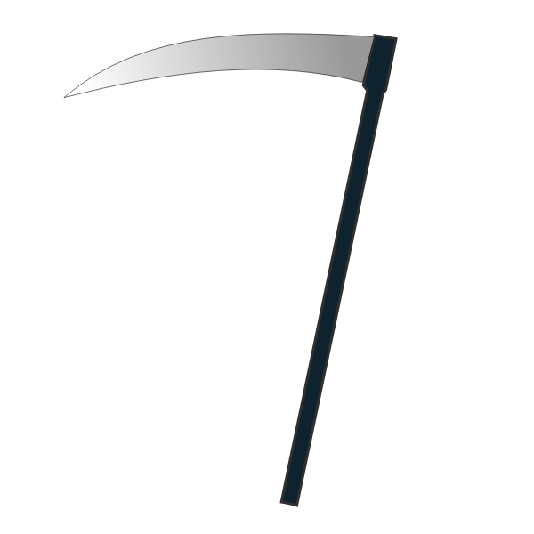 SVG Scythe 64X64 Icon vector image