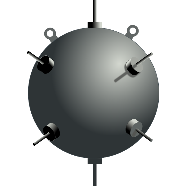 SVG Sea mine vector image
