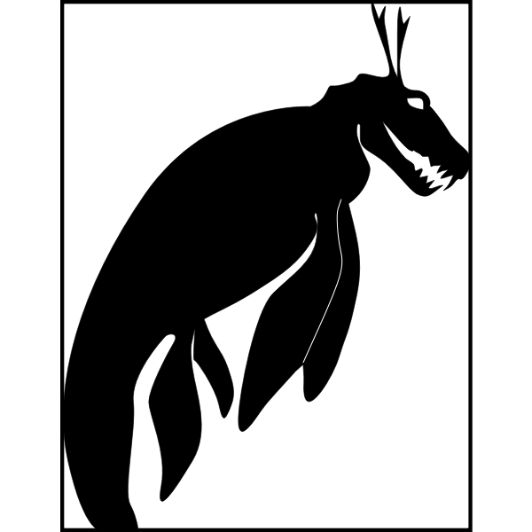 SVG Sea monster silhouette