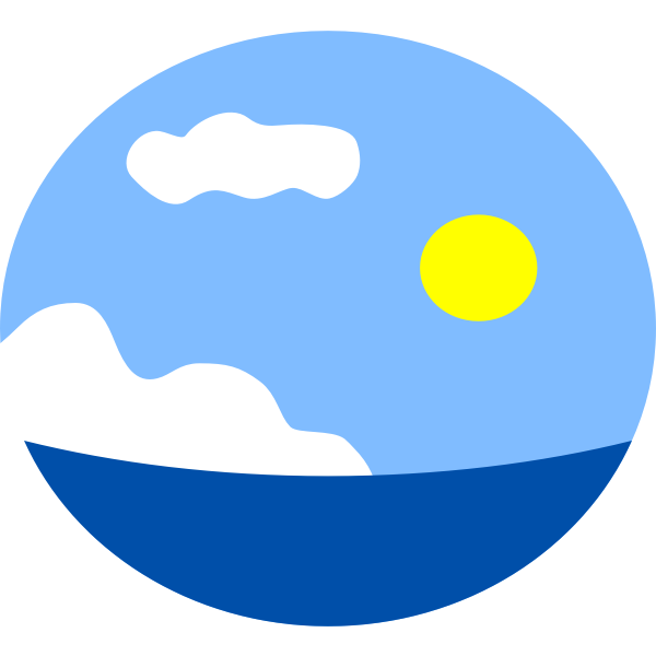 SVG Sea scene vector image