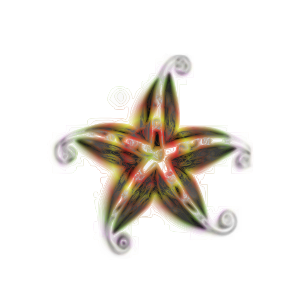 SVG Sea star ornament