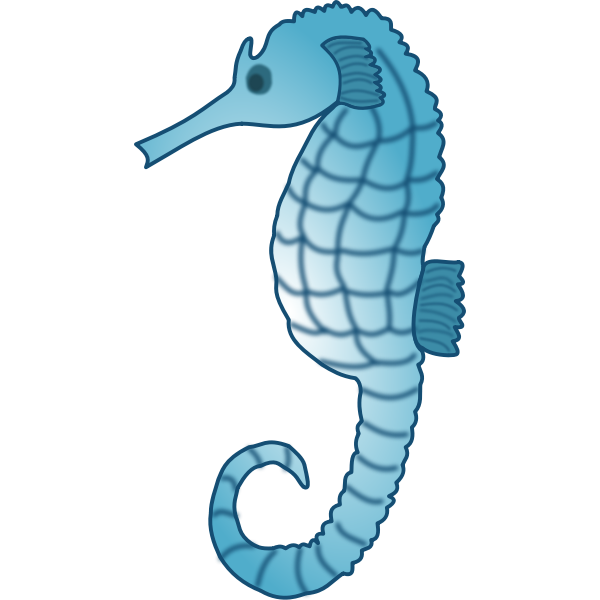 SVG Seahorse vector image