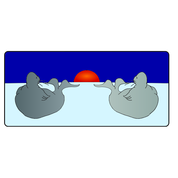 SVG Seals in the sunset
