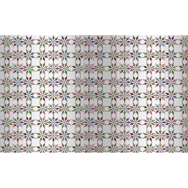 SVG Seamless chromatic ornamental floral pattern