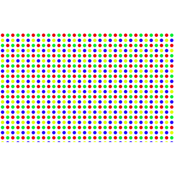 SVG Seamless Colorful Irregular Tightly Packed Polka Dot Pattern