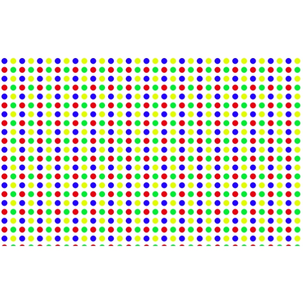 SVG Seamless Colorful Tightly Packed Polka Dot Pattern