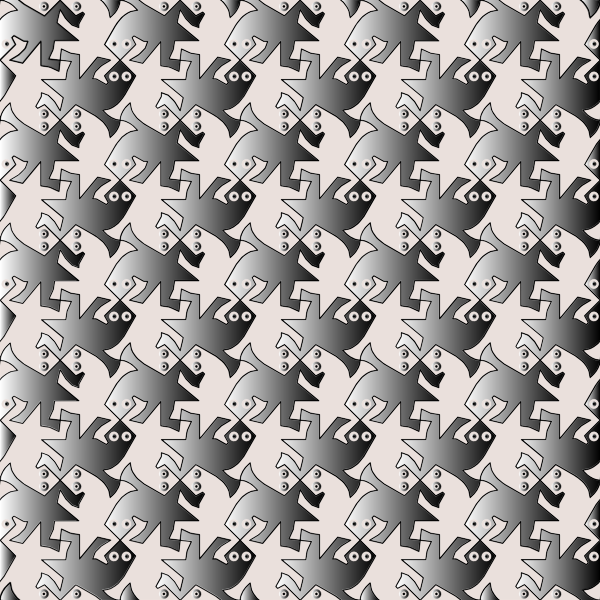 SVG Seamless lizards tessellation