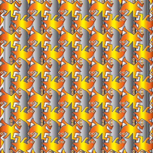 SVG Seamless lizards tessellation vector image