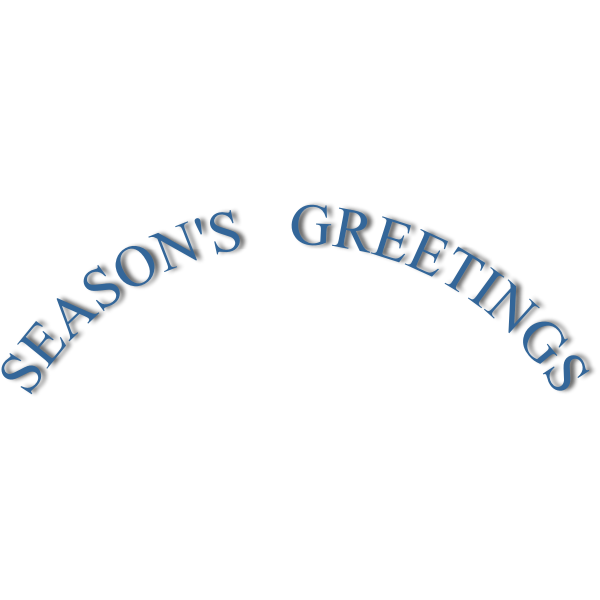 SVG Season039s greetings curved banner vector image