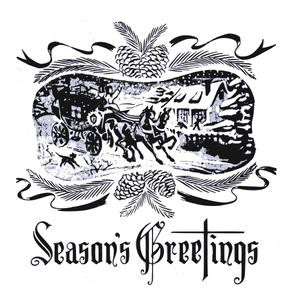 SVG Season039s Greetings Snow Scene