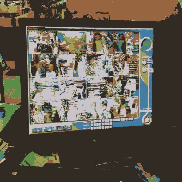 SVG Security cameras in convenience store