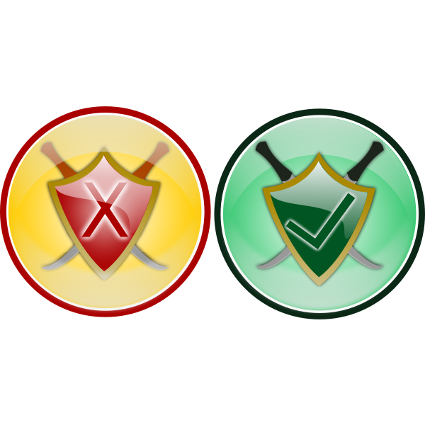 SVG Security icon set vector image