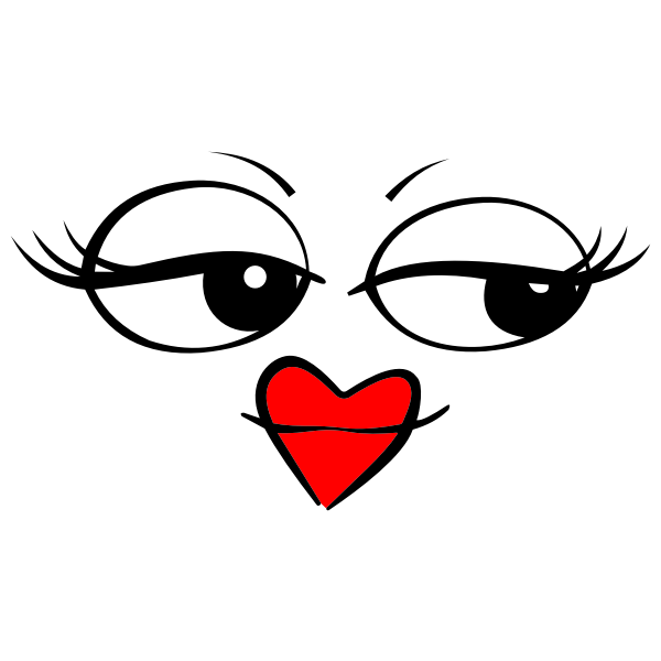 SVG Seductive smiley