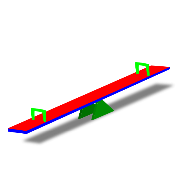 SVG See-saw in colors