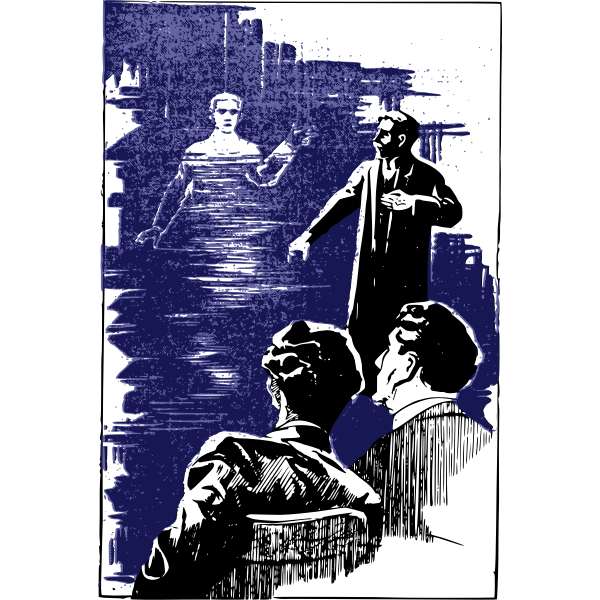 SVG Seeing a ghost vector illustration
