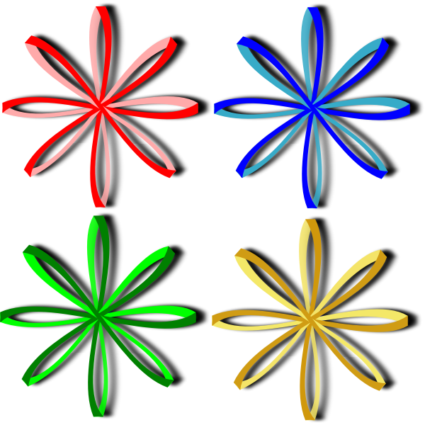 SVG Selection of bows vector image