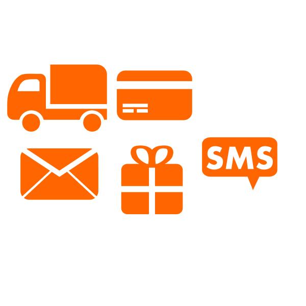 SVG Selection of delivery icons vector drawing