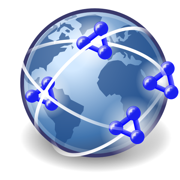 SVG Semantic social network vector icon
